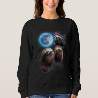 Sudadera Tres perezosos aullando a la luna Disfraz de perez