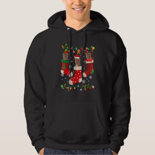 Sudadera Tres Pitbull En Navidades De Luces Santa X Mas Per