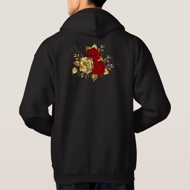 Sudadera Tres Rosas Joyas (Reverso)