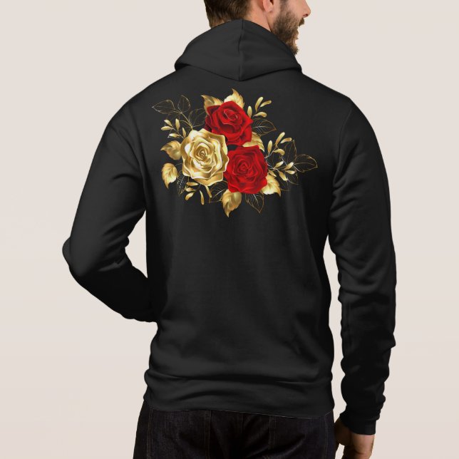 Sudadera Tres Rosas Joyas (Reverso)