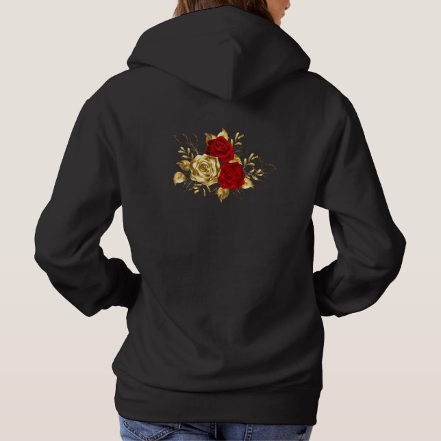 Sudadera Tres Rosas Joyas (Reverso)