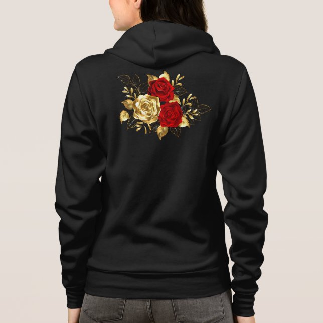 Sudadera Tres Rosas Joyas (Reverso)