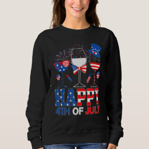 Sudadera Tres Vidrios Rojos Blancos De Vino Uu Bandera 4 De