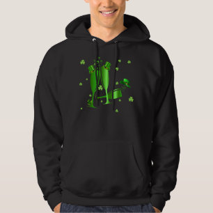 Sudadera Tres Vidrios Verdes Felices St Patricks Shamroc