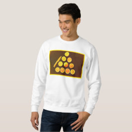 Sudadera "Triángulo de medio Naranja". Foto escueta. ¡Hazte