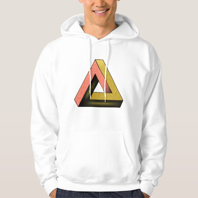 Sudadera Triángulo de penrose, ilusión óptica (Anverso)
