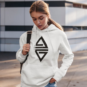Sudadera Triángulo negro minimalista