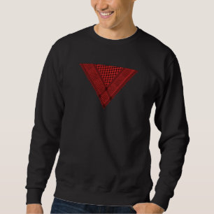 Sudadera triángulo rojo Keffiyeh símbolo de resistencia pal