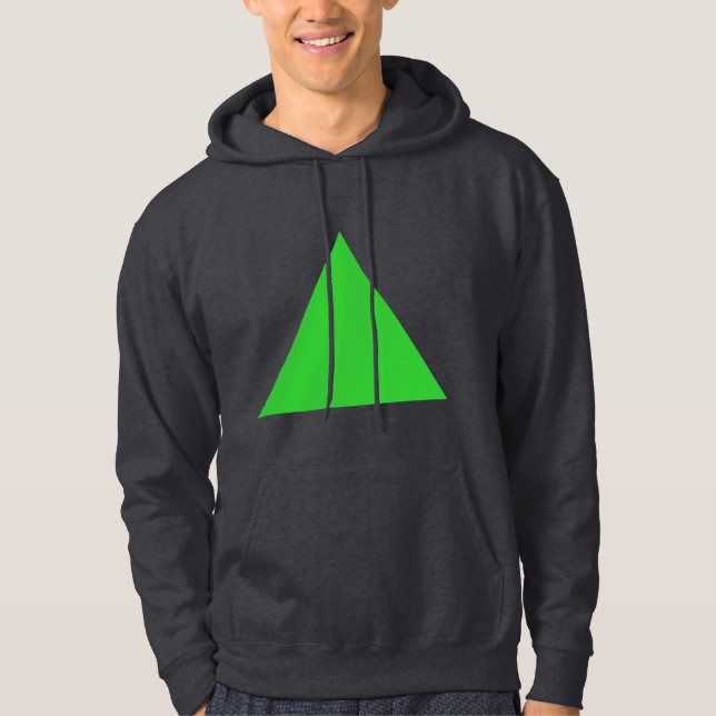 Sudadera Triángulo - Verde primavera (Anverso)