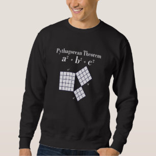Sudadera Triángulos del Teorema de Pitágoras para Profesore