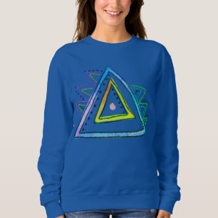 Sudadera Triángulos Resumen Arte Usable
