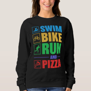 Sudadera Triathlon Swim Bicicleta Y Pizza