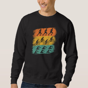 Sudadera Triatlón de natación Retro Triatlón de carreras