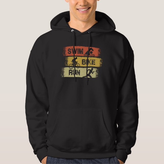 Sudadera Triatlón - Huida en bicicleta de natación (Anverso)