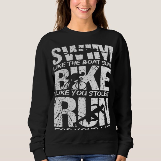 Sudadera Triatlón Natación Bicicleta Carrera Aptitud Física (Anverso)