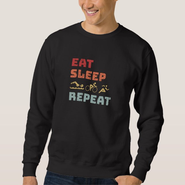 Sudadera Triatlón - Repetición del triatlón de sueño (Anverso)