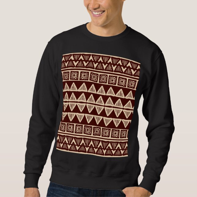 Sudadera Tribal a rayas: Obra de arte fundamental. (Anverso)