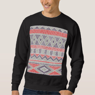 Sudadera Tribal de etnia rayada: cosecha artesanal
