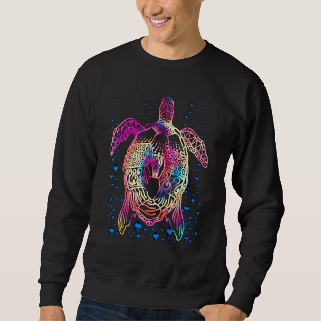 Sudadera Tribal Polinesia Tattoo Ocean Animal Lover Tie Dy (Anverso)