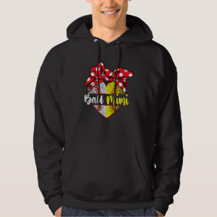 Sudadera Tribu de béisbol softball corazón pelota Mimi juga