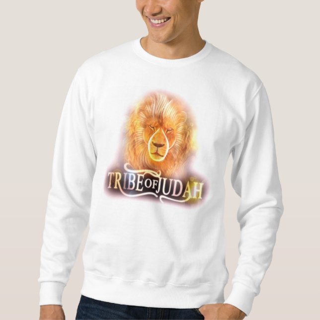 Sudadera Tribu de Judah - blanco largo de la manga (Anverso)