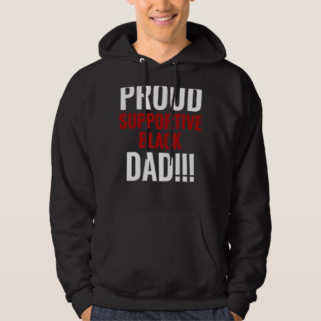 Sudadera Tribunal de Baloncesto Orgulloso de Apoyo a Black  (Anverso)
