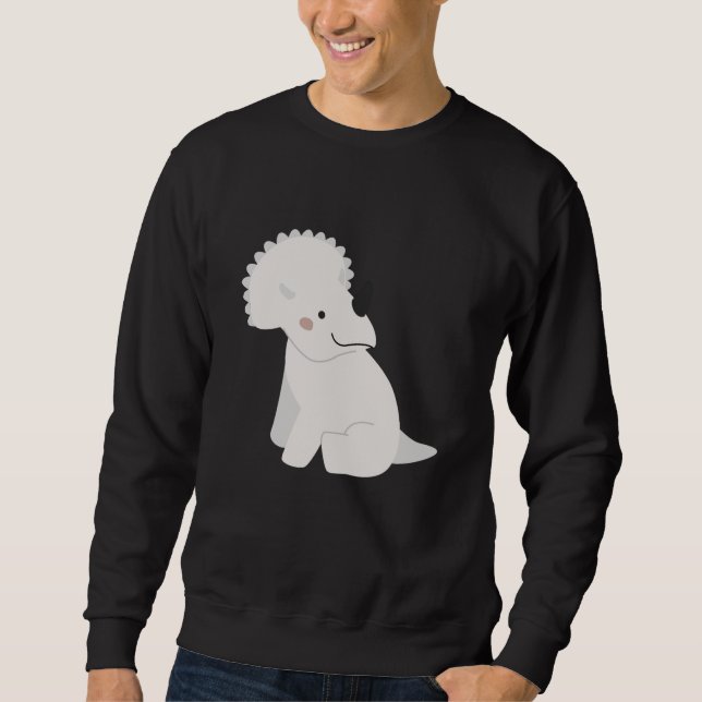 Sudadera Triceratops, bebé de dinosaurios curados (Anverso)