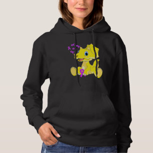 Sudadera Triceratops Dinosaurio Dino Cinta Mundo Alzheimer