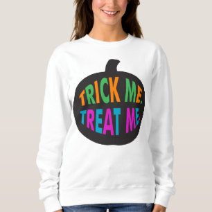 Sudadera Trick me trata, Halloween multicolor