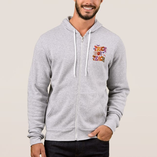 Sudadera Trick o Teach Groovy Retro Halloween (Anverso)