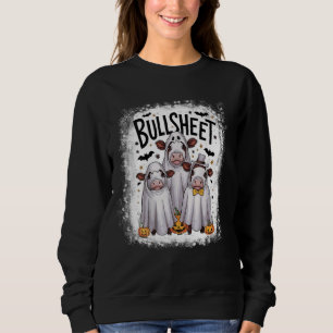 Sudadera Trick O Trébol De Fantasma De Vaca De Hoja De Toro