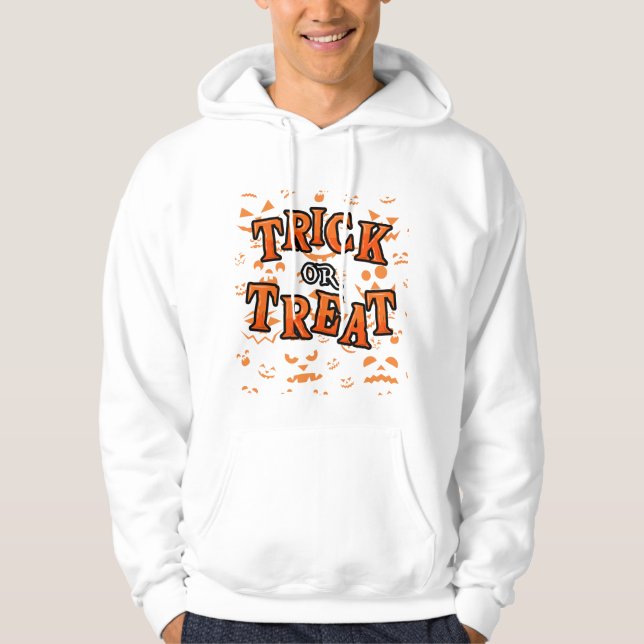 Sudadera Trick or Treat Halloween Mens Hoodies Clothing (Anverso)