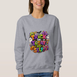 Sudadera Trick Or Treat Tú Mismo Vibraciones de Halloween 