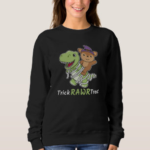 Sudadera Trick Trick Rawr Treat T-rex Mummy Costume