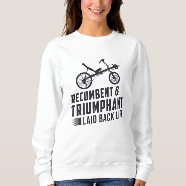 Sudadera Tricycle Recumbent & Triumphage Retro (Anverso)