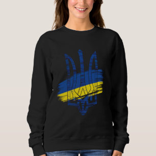 Sudadera Tridente de la bandera de Ucrania Patriótico Patri