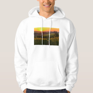 Sudadera Trigo de la agricultura de la puesta del sol