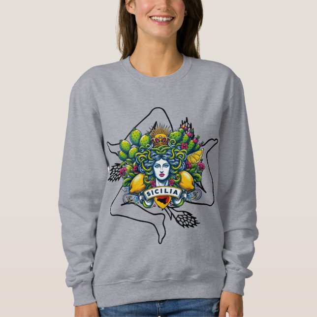 Sudadera Trinacria siciliana (Anverso)