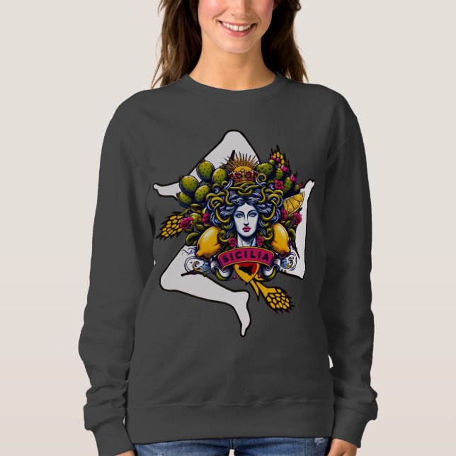 Sudadera Trinacria siciliana (Anverso)