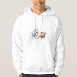 Sudadera Trineo de Navidad tirado por Husky