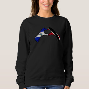 Sudadera Trinidad y Tobago El Salvador Bandera Mezcla de Co