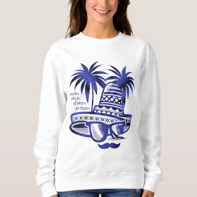 Sudadera Trinkspruch arriba abajo al centro pa' dentro (Anverso)