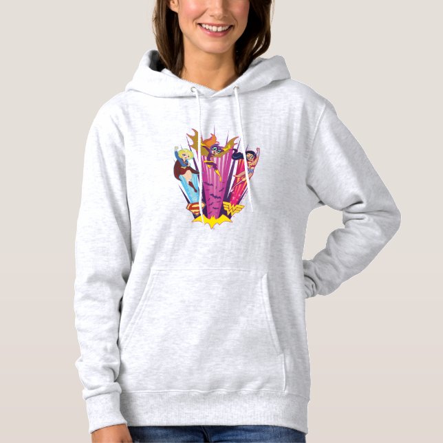 Sudadera Trío de Chicas Super Hero de DC (Anverso)