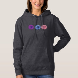 Sudadera Trío de flor de maíz morado, rosa y azul