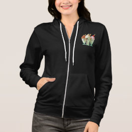Sudadera Trío de helados Kawaii Personajes de postres lindo