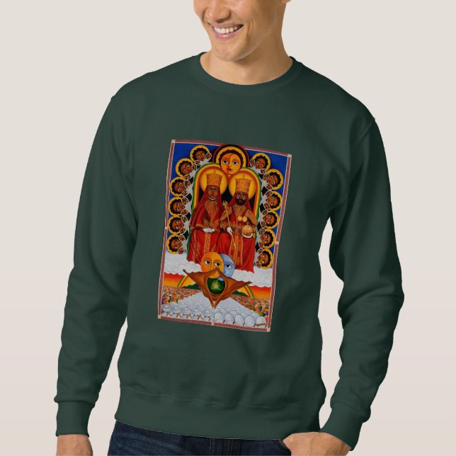 Sudadera Tripe of Judah Selassie Rasta Lion Roots (Anverso)