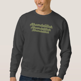 Sudadera Triple Alhamdulillah Gris oscuro