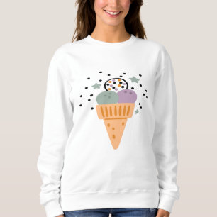 Sudadera Triple Scoop Ice Ice Crema