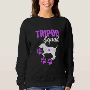 Sudadera Tripod Squad Funny Tres Padres Mascotas Legge Apoy