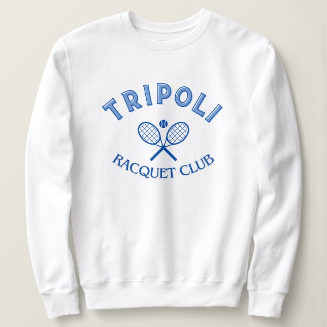 Sudadera Trípoli Grecia Racquet Club Sweatshirt (Anverso del diseño)